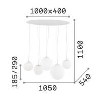 Lampadario a sospensione con 5 punti luceIDEAL LUX