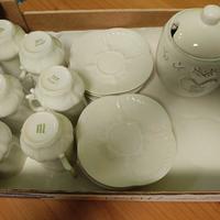 Kit di 6 tazzine GIRAUD LIMOGES + zuccheriera