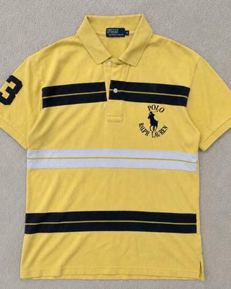 Ralph Lauren Polo Uomo a Righe Gialle e Nere M