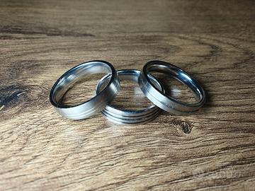 Anelli da uomo acciaio inossidabile 3 pz nuovi