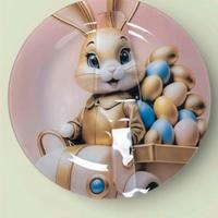 Piatto grande in vetro con paletta servi-dolce