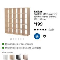 Libreria Kallax con 10 antine - ottime condizion
