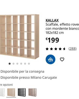 Libreria Kallax con 10 antine - ottime condizion