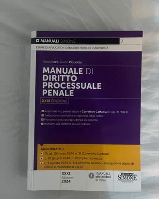 Manuale di diritto processuale penale
