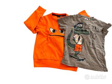 Felpa+maglia 5-6 anni