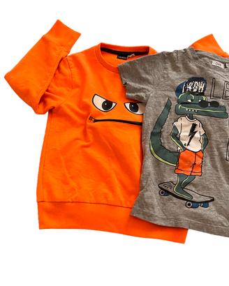 Felpa+maglia 5-6 anni