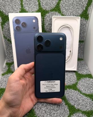 iPhone 17 Pro Max 256gb Blu - 🔋100% Gar. 17/11/27
