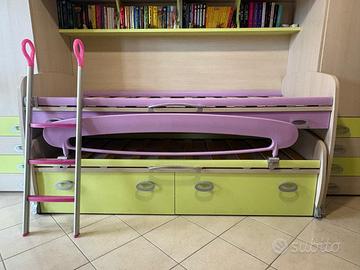 Letto a castello scorrevole(Moretti compact)