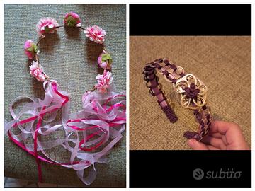 2 cerchietti bimba artigianali 