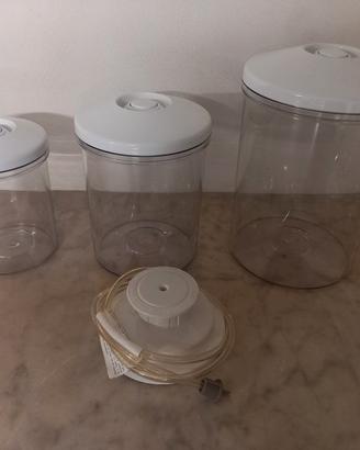 Set tre vasi per sottovuoto