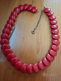 collana vintage plastica 