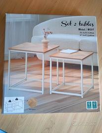 Set due tavolini da caffè