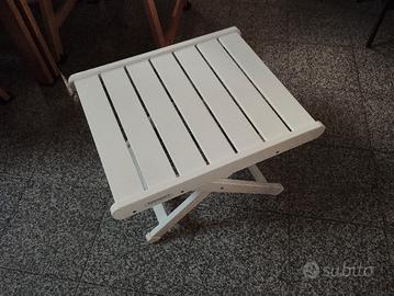 TAVOLINO FOPPAPEDRETTI BASSO LACCATO BIANCO 