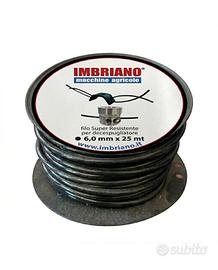 Filo Decespugliatore Nylon Tondo 6 mm 25 metri