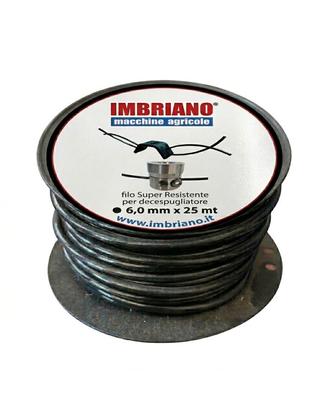 Filo Decespugliatore Nylon Tondo 6 mm 25 metri