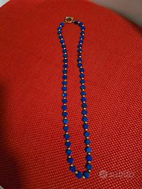 collana argento 925 e lapislazzuli 