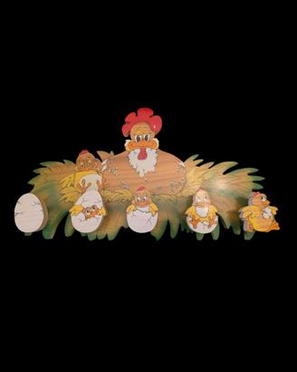appendiabiti Bartolucci Italy legno - gallina 