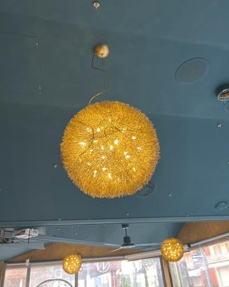Lampadario fil fer color oro