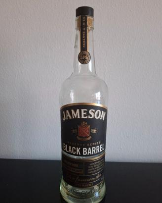 Bottiglia whisky JAMESON BLACK BARRELL vuota
