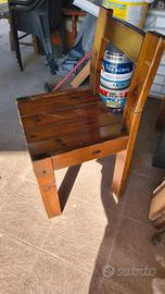 4 sedie in legno