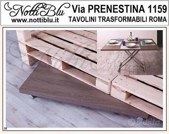 Tavolino Trasformabile Bessy anche per sotto letto