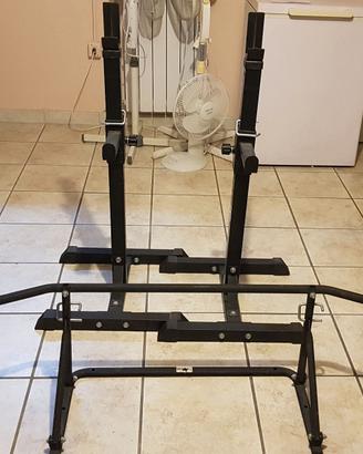 Rack bilancere + barra trazioni