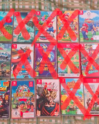 Giochi Nintendo switch: pokemon, zelda, mario...