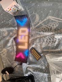 Insegna LED RGB Flessibile 35x10cm Bluetooth USB