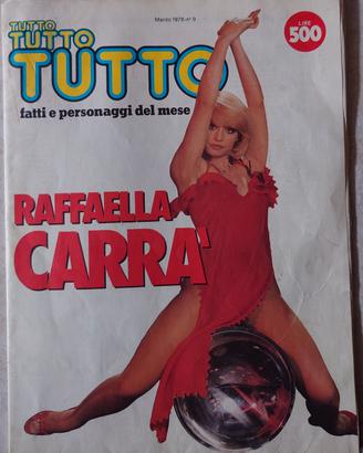 Rara rivista "Tutto" Raffaella Carrà 1978