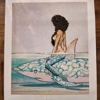 Poster Betta e lo squalo di Andrea Pazienza