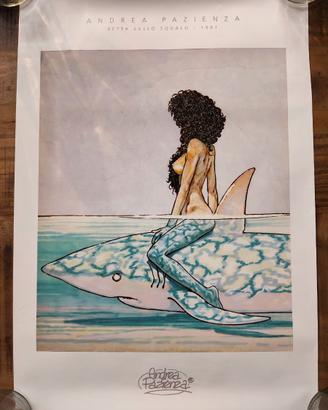 Poster Betta e lo squalo di Andrea Pazienza