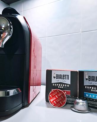 Bialetti bundle super rosso + capsule
