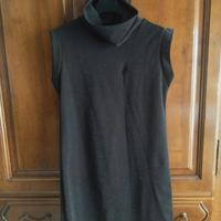 Abito nero glitterato Made in Italy- Perida