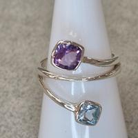 Anello argento 925 e pietre 