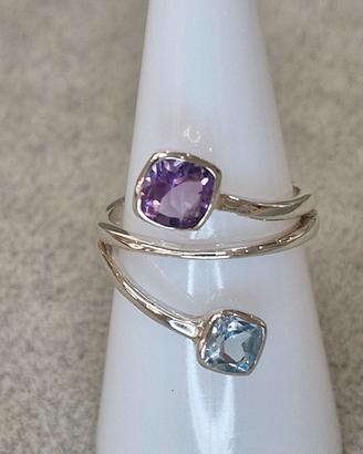 Anello argento 925 e pietre 