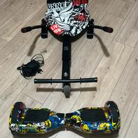 Go kart - Hoverboard + sedile e poggiapiedi