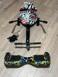 Go kart - Hoverboard + sedile e poggiapiedi