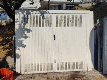 N.2 serrande basculanti Garage box in metallo