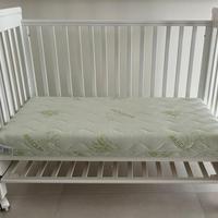 Culla lettino regolabile con materasso Marcapiuma