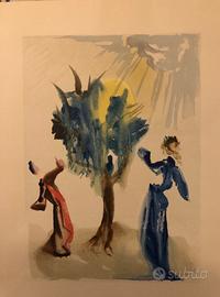 Salvador Dali stampa d’epoca carta BFk Rives 1960