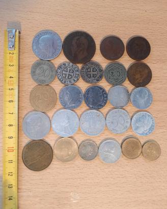 Monete, banconote e mini assegni