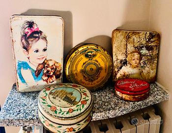Scatole in latta vintage
