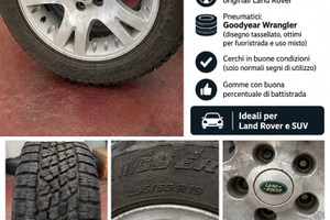 4 CERCHI IN LEGA LAND ROVER + 4 GOMME 255/55
