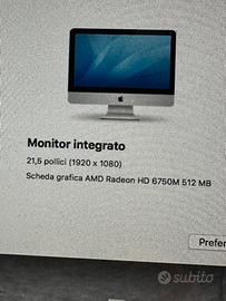iMac Apple 21,5 mid 2011