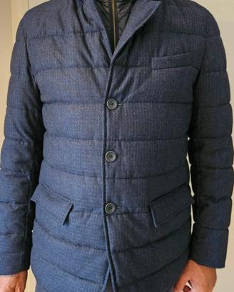 giaccone uomo HERNO TG. 54 (XXL) BLU PETROLIO