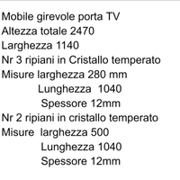 Porta tv girevole