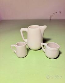 Set miniatura in ceramica anni 70