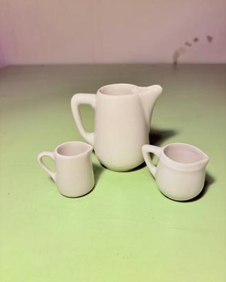 Set miniatura in ceramica anni 70