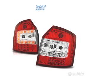 FANALI AUDI A4 B6 AVANT 00-04 LED ROSSO CROMATO