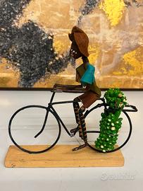 Statua artigianale vintage africana